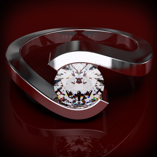 טבעת אירוסין טוויסט 